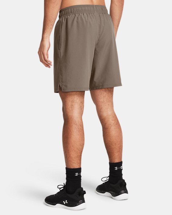 Men's UA Tech™ Woven Wordmark Shorts in Brown image number 1